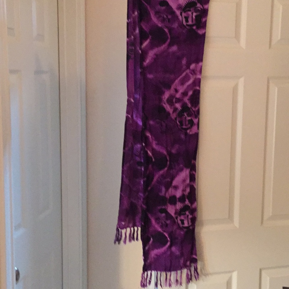 Beautiful purple black and pink scarf